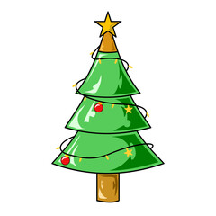 abstract christmas tree