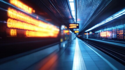 Futuristic Subway Station: A Vision of Modern Transit