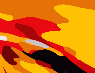 Obraz premium Colorful Abstract wavy Background with lines. Vibrant and Playful Colorful Abstract Cartoon-Themed Multi color Background for Creative and Joyful Artistic Expression. Colorful cartoon theme Background