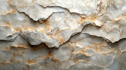 Abstract Grey and Beige Stone Texture Rough, Cracked Rock Surface Background