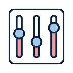 Equalizer icon representing sound adjustment and audio communication