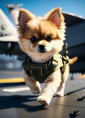 chihuahua dog sitting on the street