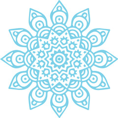 Beautiful flower art and mandala vector design