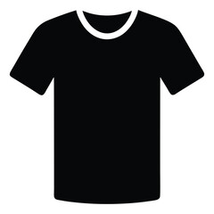 An illustration in vector format depicting the basic crew neck silhouette set on a white backdrop