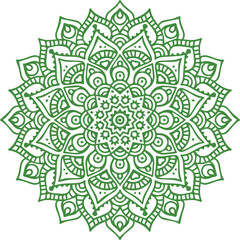 Beautiful flower art and mandala vector design