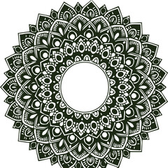 Beautiful flower art and mandala vector design
