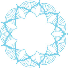 Beautiful flower art and mandala vector design