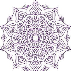 Beautiful flower art and mandala vector design