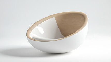 Modern minimalist egg shaped chair design