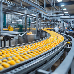 Factory industrial plant in road 