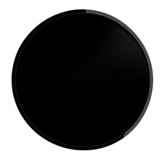 Bold black circle design element, thick edges, perfect for graphic design projects, modern layouts, PNG format, transparent background