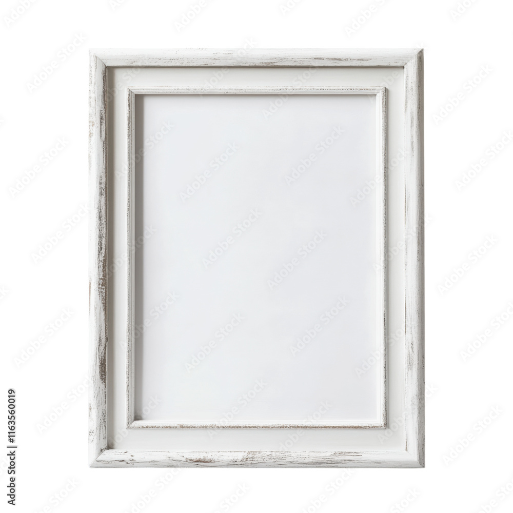 Poster blank frame mock-up with transparent background, versatile design element for showcasing artwork or 