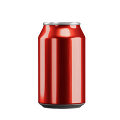 Soda Can Mock-Up Transparent Background Ideal for branding, marketing, and product design showcasing beverage packaging concepts.
