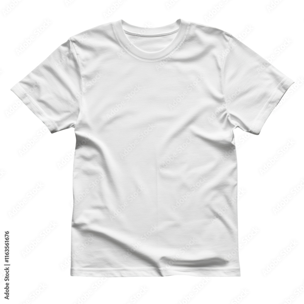 Poster blank t-shirt mock-up with transparent background for design presentations, versatile use in brandin