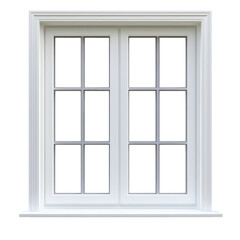 Blank window decal mock-up, transparent background, versatile design for branding, advertising, or personal use, customizable options available