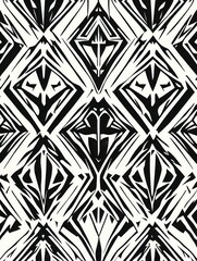 Abstract Black and White Geometric Pattern with Symmetrical Shapes.Contrast. Symmetry.Abstract pattern, design inspiration, modern art, interior decor, geometric wallpaper, creative design, artistic d