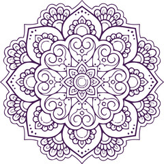 Beautiful flower art and mandala vector design