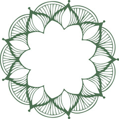 Beautiful flower art and mandala vector design