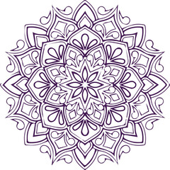 Beautiful flower art and mandala vector design