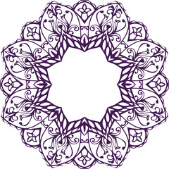 Beautiful flower art and mandala vector design