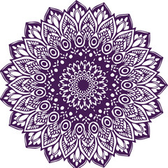 Beautiful flower art and mandala vector design