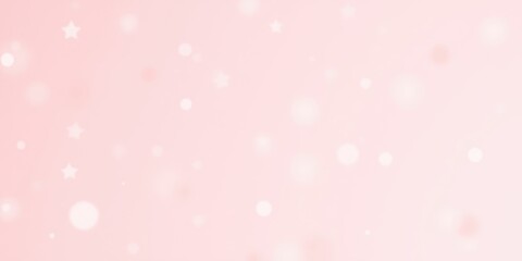 Soft Pink Background with Sparkling Lights and Stars