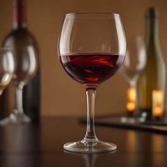 Red wine in glass