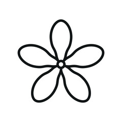 Jasmine flower icon showcases an elegant and fragrant-inspired design, perfect for beauty branding