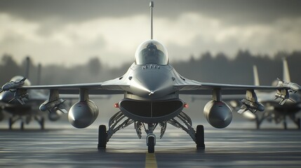 Jets on the Runway at Low Light Setting