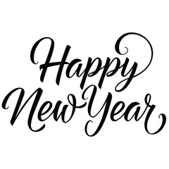 Happy New Year Lettering