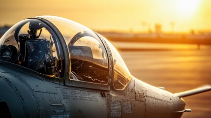 Obraz premium Military Training Simulator in Desert Landscape