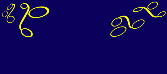 Seamless vector pattern on a blue background. Bright texture for printing on clothing, printing and interior design. Colorful yellow and white lines in a doodles style.