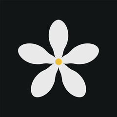 Jasmine flower icon showcases an elegant and fragrant-inspired design, perfect for beauty branding