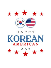 Korean American Day holiday concept