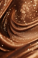 Luxurious abstract mocha mousse texture with shimmering highlights for elegant designs. Vertical banner. Copy space. Color of the Year concept. World chocolate day