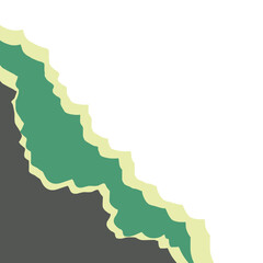 Abstract Torn Paper Corner