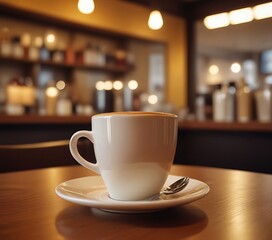 Fototapeta premium Cup of hot coffee 