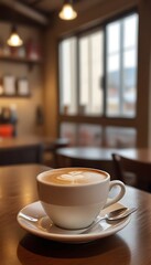 Fototapeta premium Cup of hot coffee 