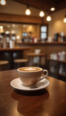 Fototapeta premium Cup of hot coffee 