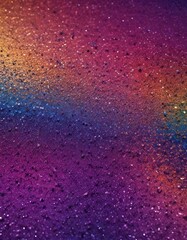 Colorful glitter in gradient background