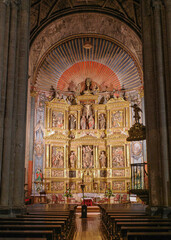 Laguardia, Spain - 28 Dec, 2024: Church of Santa Maria de los Reyes, Laguardia, Rioja Alavesa,...