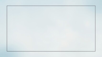 Obraz premium Simple Light Blue Background with a Rectangular Frame for Presentations and Designs