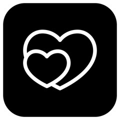 Editable hearts vector icon. Wedding, valentine, love, celebration. Part of a big icon set family. Perfect for web and app interfaces, presentations, infographics, etc