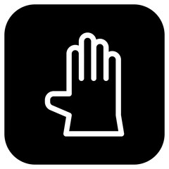 Editable rubber glove vector icon. Industry, household, gardening, landscaping. Part of a big icon set family. Perfect for web and app interfaces, presentations, infographics, etc