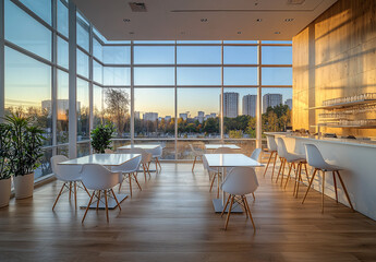 Fototapeta premium modern office meeting room interior