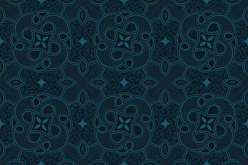 Abstract Batik Seamless Pattern
