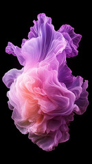 Naklejka premium Abstract particle cloud with soft pink and purple tones