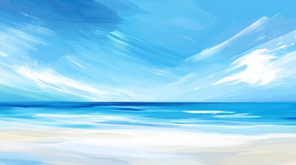 Fototapeta premium Serene Sky and Horizon with Soft Lighting