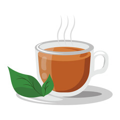 hot tea illustration