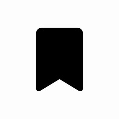 Black bookmark save favorite icon vector sign
